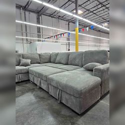 Sectional Pull out sofa bed sleeper sofa with storage