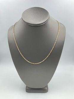 14KT YELLOW GOLD 24” ROPE 2.0MM CHAIN 8.6GR