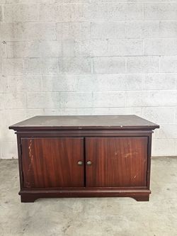 Media Console TV stand Dark Oak Wood