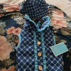 Doggy Cute Gir Dress And  Hat  Set