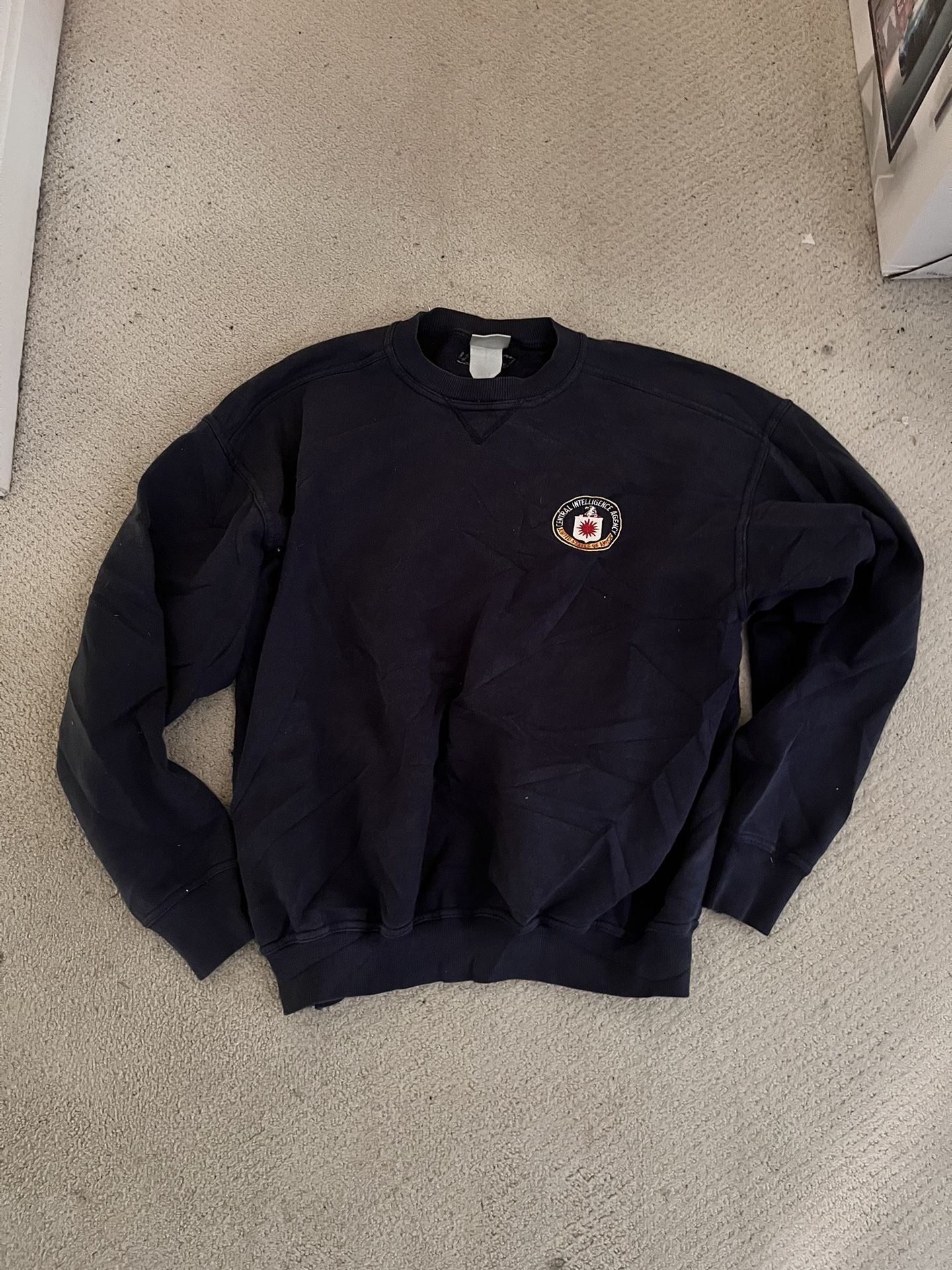 Navy Blue CIA Sweatshirt Size Medium