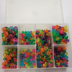 🌟Craft Sale! - Colorful beads in organized storage box