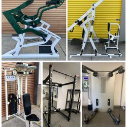 Gym Equipment, Olympic Weight Plate Bench, Chest & Smith Machines, Home Leg Press, Dumbbell Rack Power Squat Curl Extension Bar