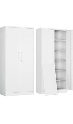 Metal Garage Storage Cabinet with Wheels,
