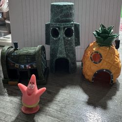 Spongebob fish tank decor $28 for all 