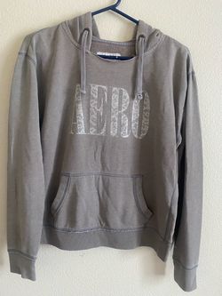 Aeropostale Gray Pullover Hoodie Sweater