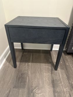 Crate & Barrel Nova Indigo Nightstand 