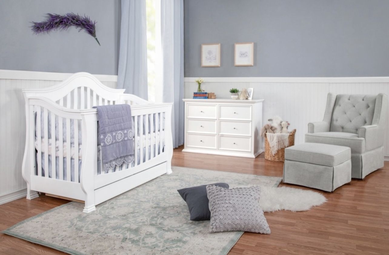 Million Dollar Baby Ashbury 4-in-1 Convertible Crib - White