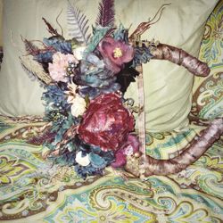 Crescent Moon Floral Wreath 