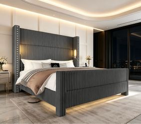 Queen size Bed (multi-functional, with light)