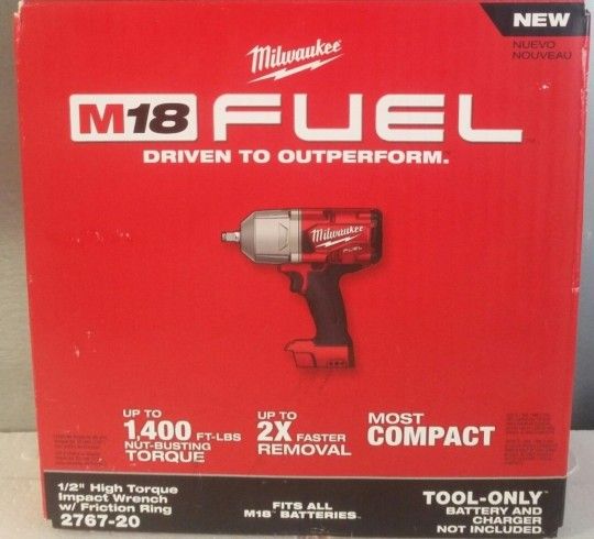 Milwaukee 1/2 in. Impact Wrench with FrictionM18 FUEL 18V Lithium lon BrushlessRing (Tool Only)