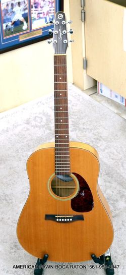 Seagull Guitars S6 Original QI  6-string Acoustic Guitar with Solid Cedar Top, Cherry Back and Sides, Maple Neck, Rosewood Fingerboard,
