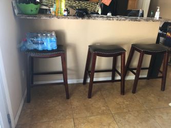 Wood barstools