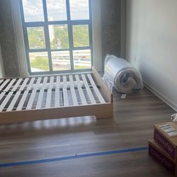 CB2 Elwood White Oak King Bed by Lawson-Fenning