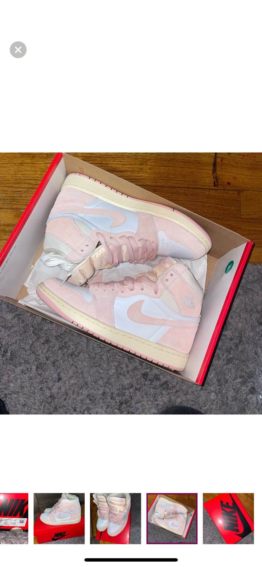 JORDAN 1 HIGH PINK WASH