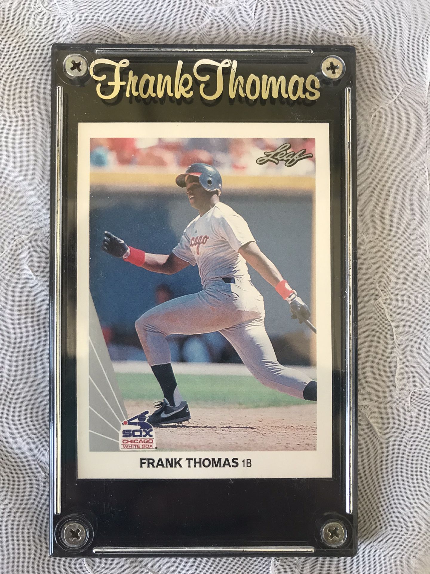 Frank Thomas Rookie 1990 Leaf #300 Baseball Sports MLB  Trading Cards White Sox