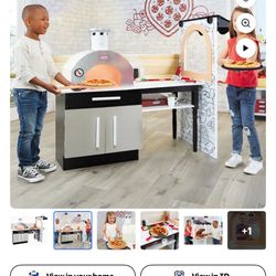 Little Tikes Pizza Restaurant Wooden Pretend Play Kitchen 