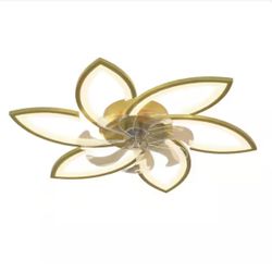 Ceiling Fan Gold Flower Type