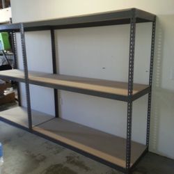 Garage Shelving 72 in W x 24 in D Boltless Shed Storage Shelves Heavy Duty Stronger than Home Depot & Lowes Racks Delivery Available