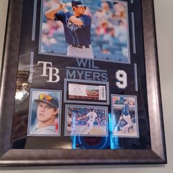 Tampa Bay Rays/ Wil Myers Rookie Of The Year Framed Photo 