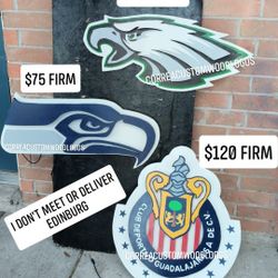 Wood Logos (Pick Up Only Edinburg) No Shipping 