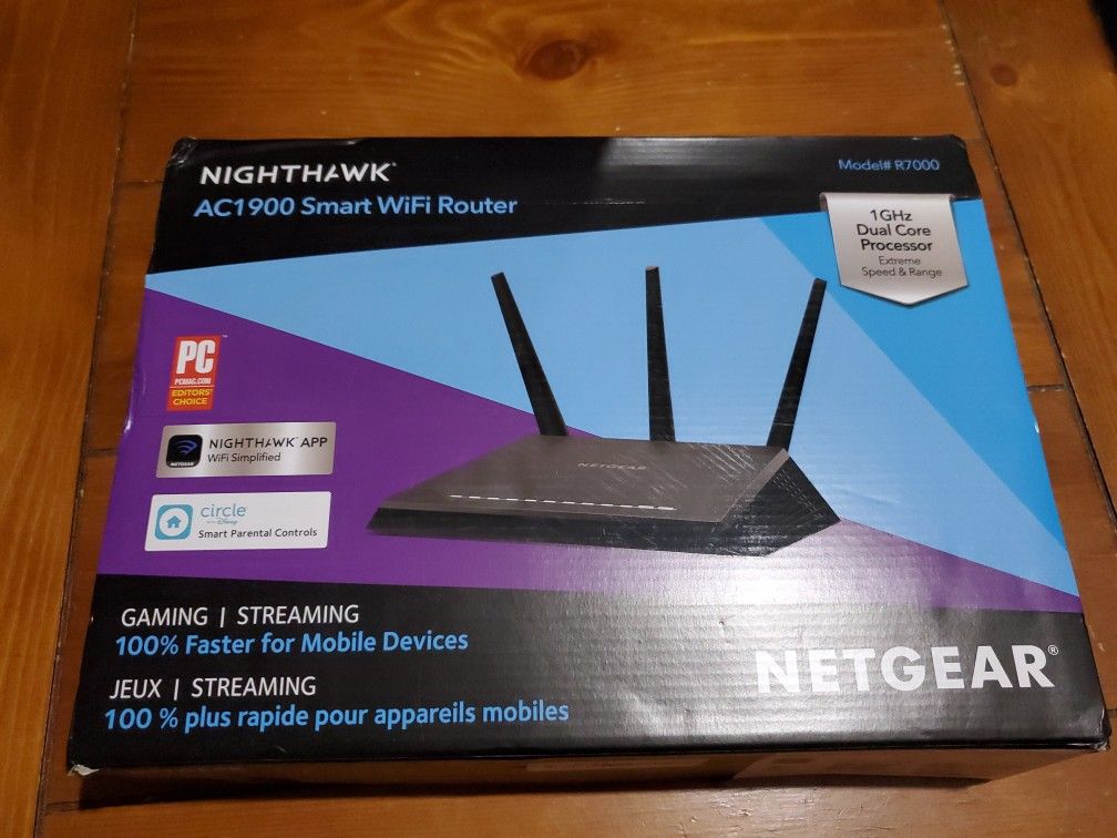 NETGEAR Nighthawk Smart WiFi Router (R7000) - AC1900