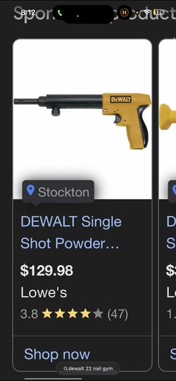 DeWalt P2201 Single Shot Powder Actuated Trigger Tool