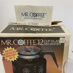 Vintage Mr. Coffee 12 Cup Glass Decanter