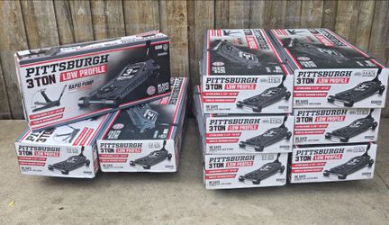((Fathers day special)) 3 ton. Pittsburgh low profile Rapid pump technology Heavy Duty professional