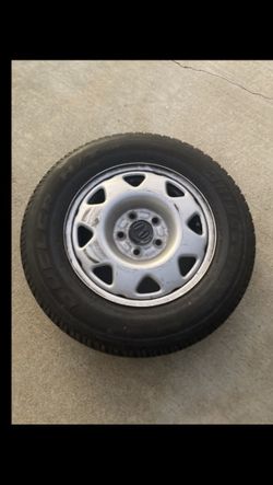 1 Only - 205/70r15 5x4.5 5x114.3 Stock Honda CR-V Civic Tacoma Camry Wheels Rims Tires!!!!!!!
