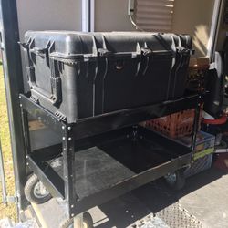 Pelican Case 1630, Husky Job Box 1/2 High And Work Cart