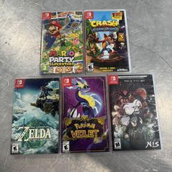 5 SWITCH GAMES 