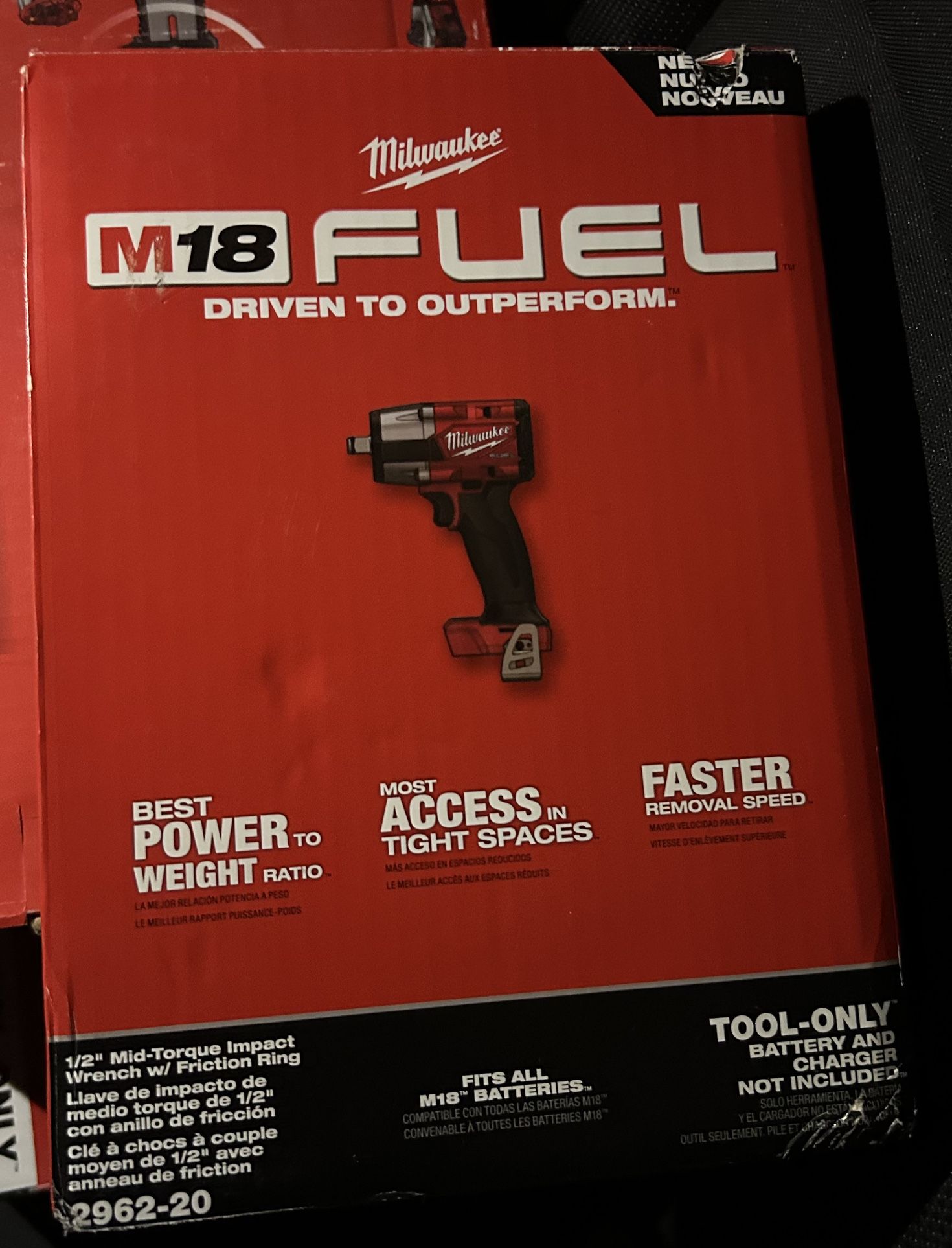 Milwaukee M18 Fuel 1/2 Inch Midtorque Impact TOOL ONLY