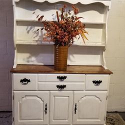 Refurbished Early American Temple Stuart Hutch