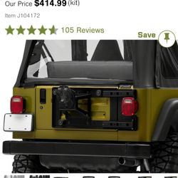 TJ Wrangler MoRyde Tailgate Reinforcement 