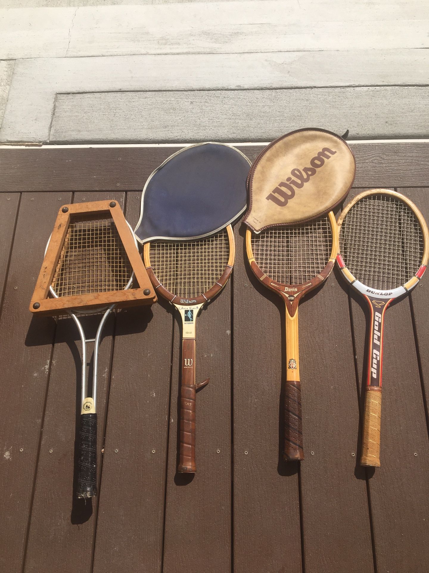 Vintage Tennis Rackets Wilson Dunlop