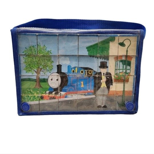 Vintage 2000 Thomas Train Tank Engine Puzzle 24 Cubes Create 6 Different Puzzles