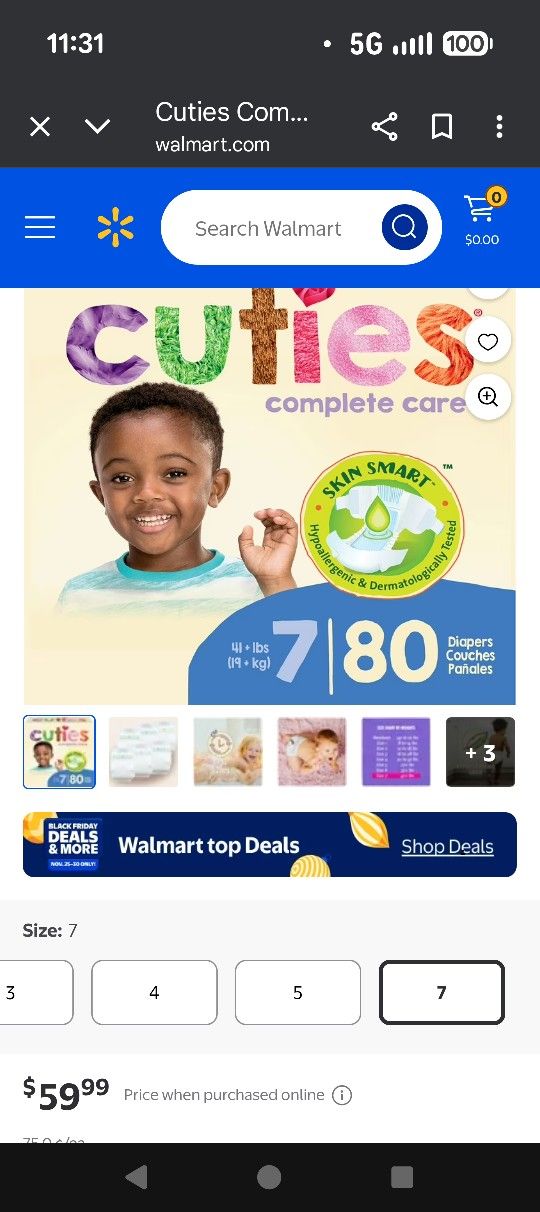 240 Diapers Size 7 $25