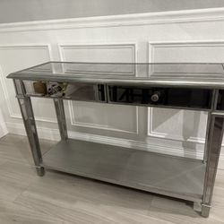 Pier 1 Mirrored Console Table