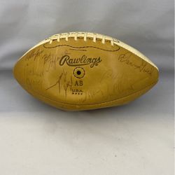 NY Giants Vintage Signed Football