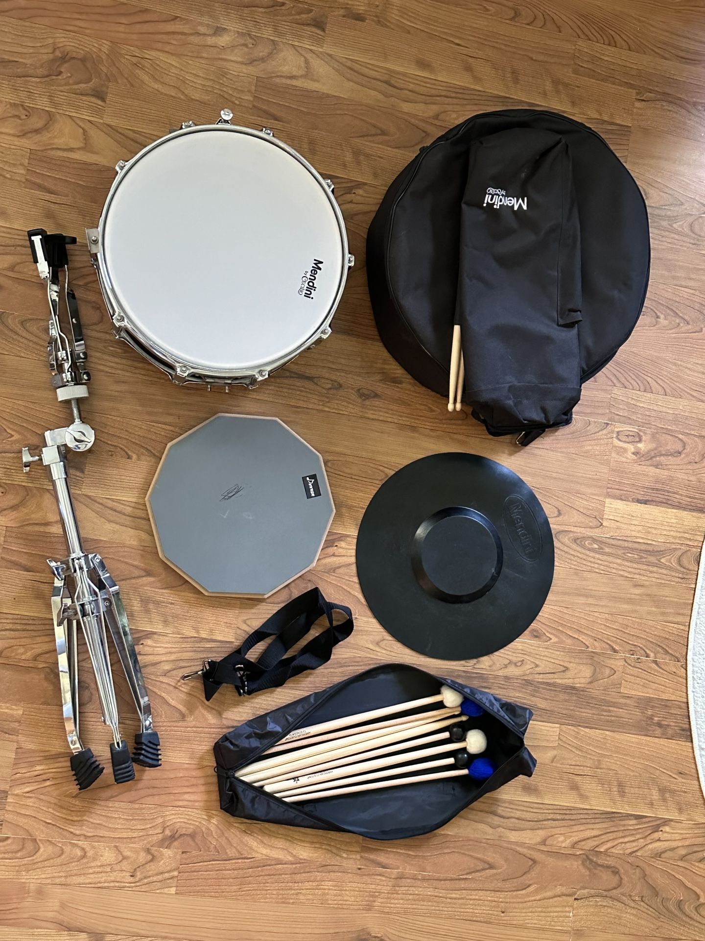 Mendini Student Snare Drum Set