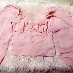 New Pink Off Shoulder Blouse