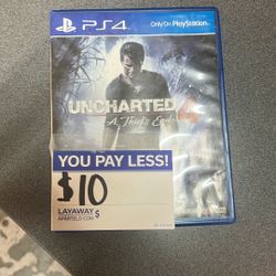 PS4 Uncharted Game