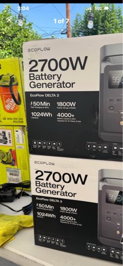EcoFlow 1024Wh DELTA 2 1800 -Watts Portable Power Station