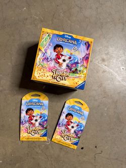 Disney Lorcana Hyperia City Illumineer's Trove Box + 2 Booster Packs