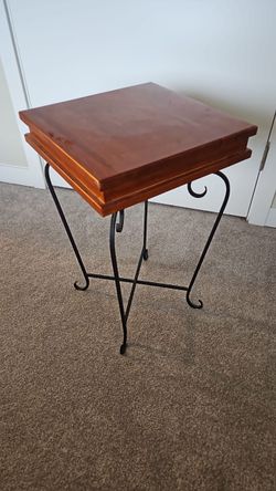 wooden side table