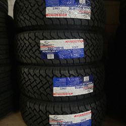 235/70R16 ATLANDER AT A SET OF FOUR NEW TIRES Ask me any size or brand of your preference