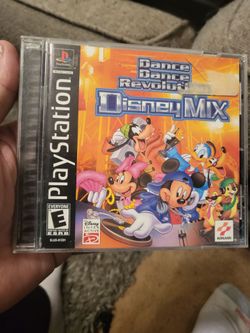 Playstation One Dance Dance Revolution Disney Mix. Complete Excellent Condition