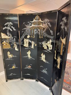 Vintage Asian Tri Fold