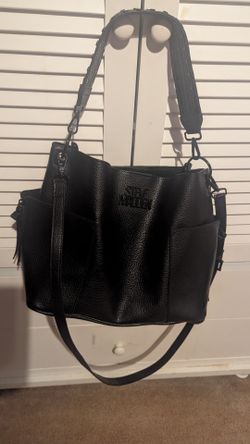 Black, Leather, Steve Madden  purse